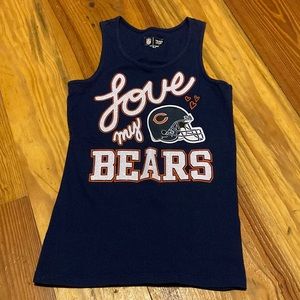 NFL Team apparel Navy tank top Love my Bears 12/14